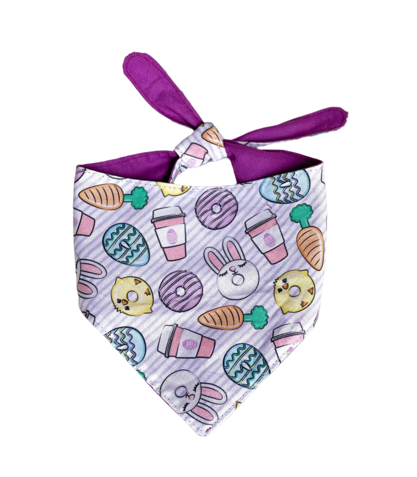 Easter Coffee and Donuts Dog Bandana
