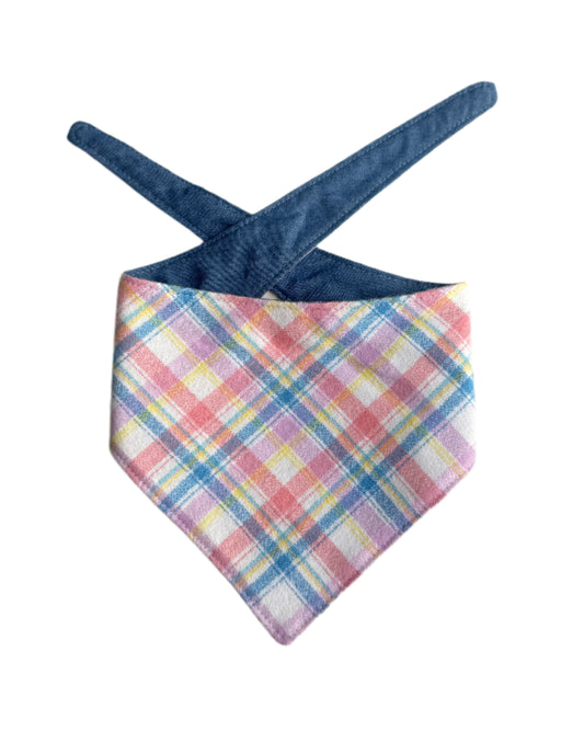 Easter Plaid Dog Bandana