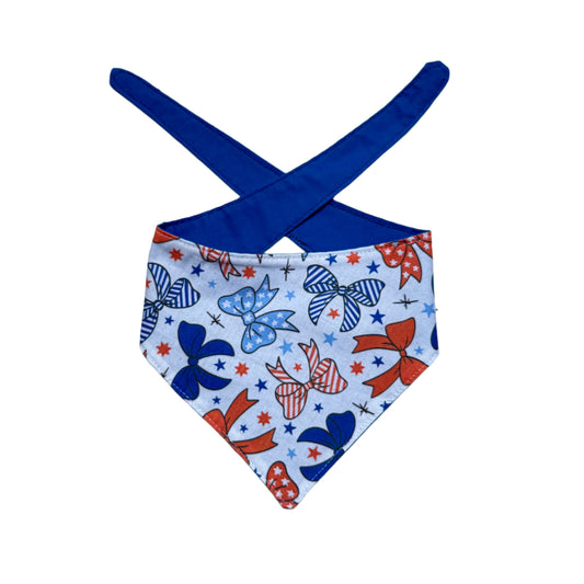 Red, White & Bows Dog Bandana