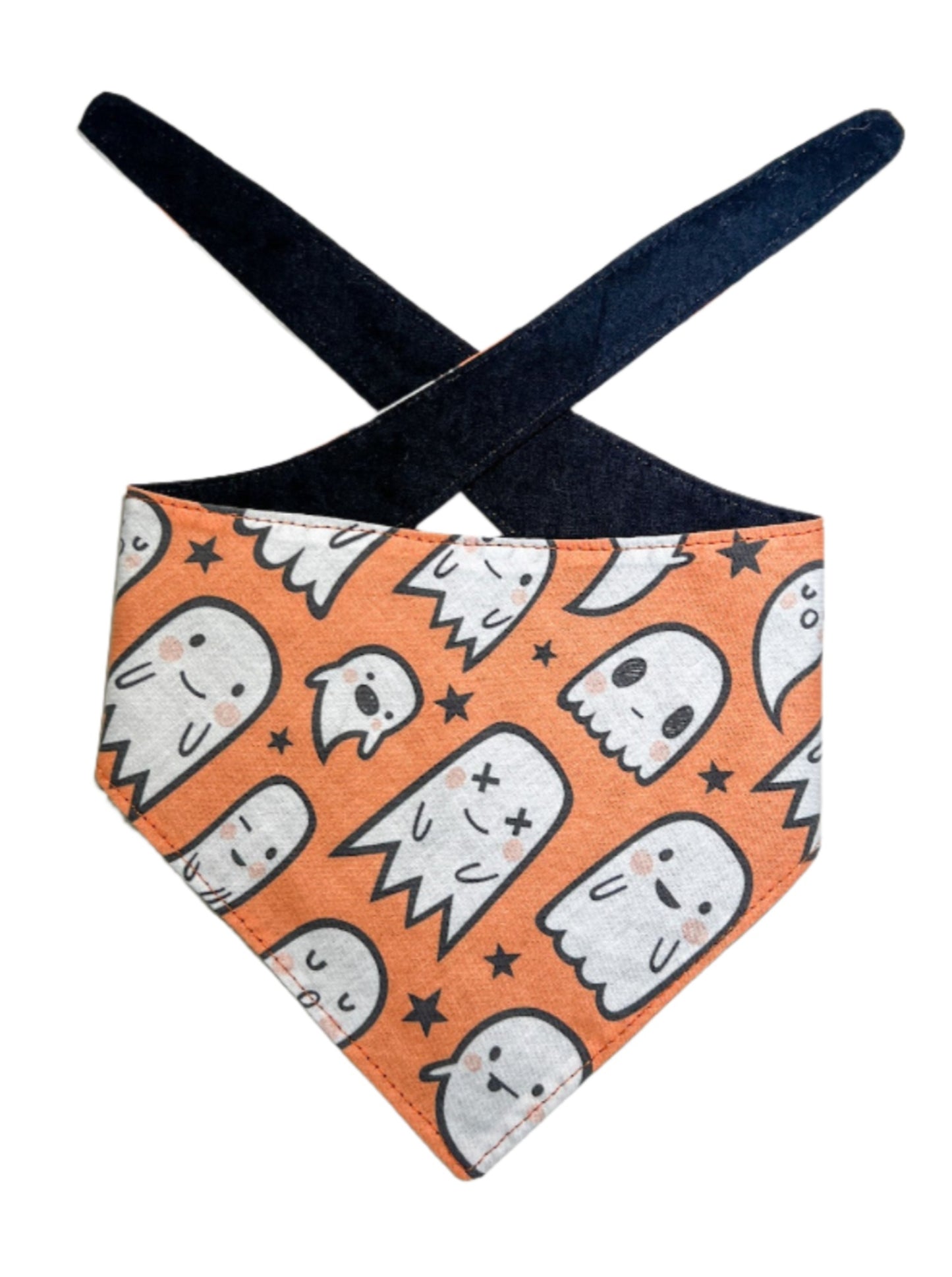 Orange Ghosts Dog Bandana
