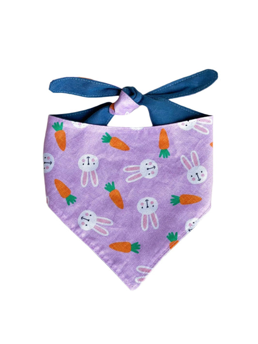 Bunny and Carrots Dog Bandana